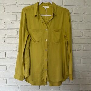 Beach Lunch Lounge Oversized Soft Button Down Top Women's Size Small‎
